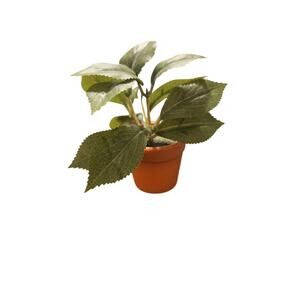 Artificial Hydrangea Potted Plant 4" Greenery Faux Floral Decor